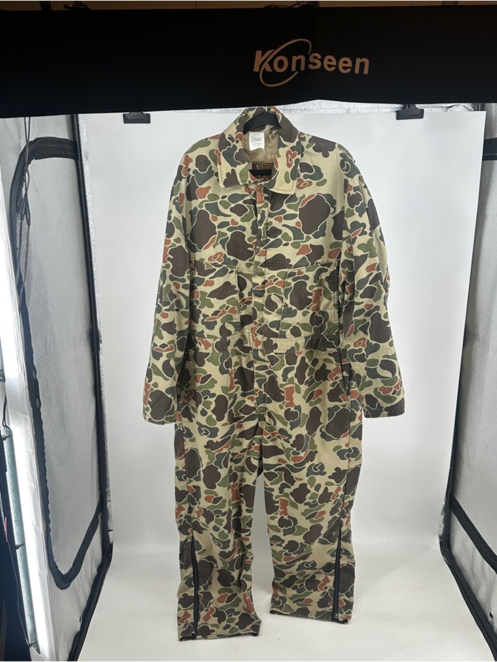 Men's XXL Camo Coverall Multi Green Camouflage Workwear Wall’s Blizzard Proof